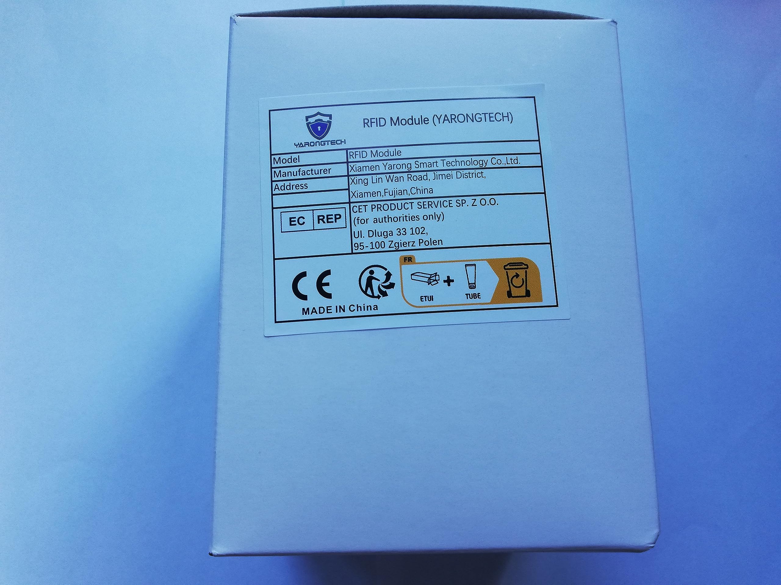 YARONGTECH DS1990A-F5 TM1990 Karte iButton Tag mit Wandmontage Halter Blau (100 Stück)