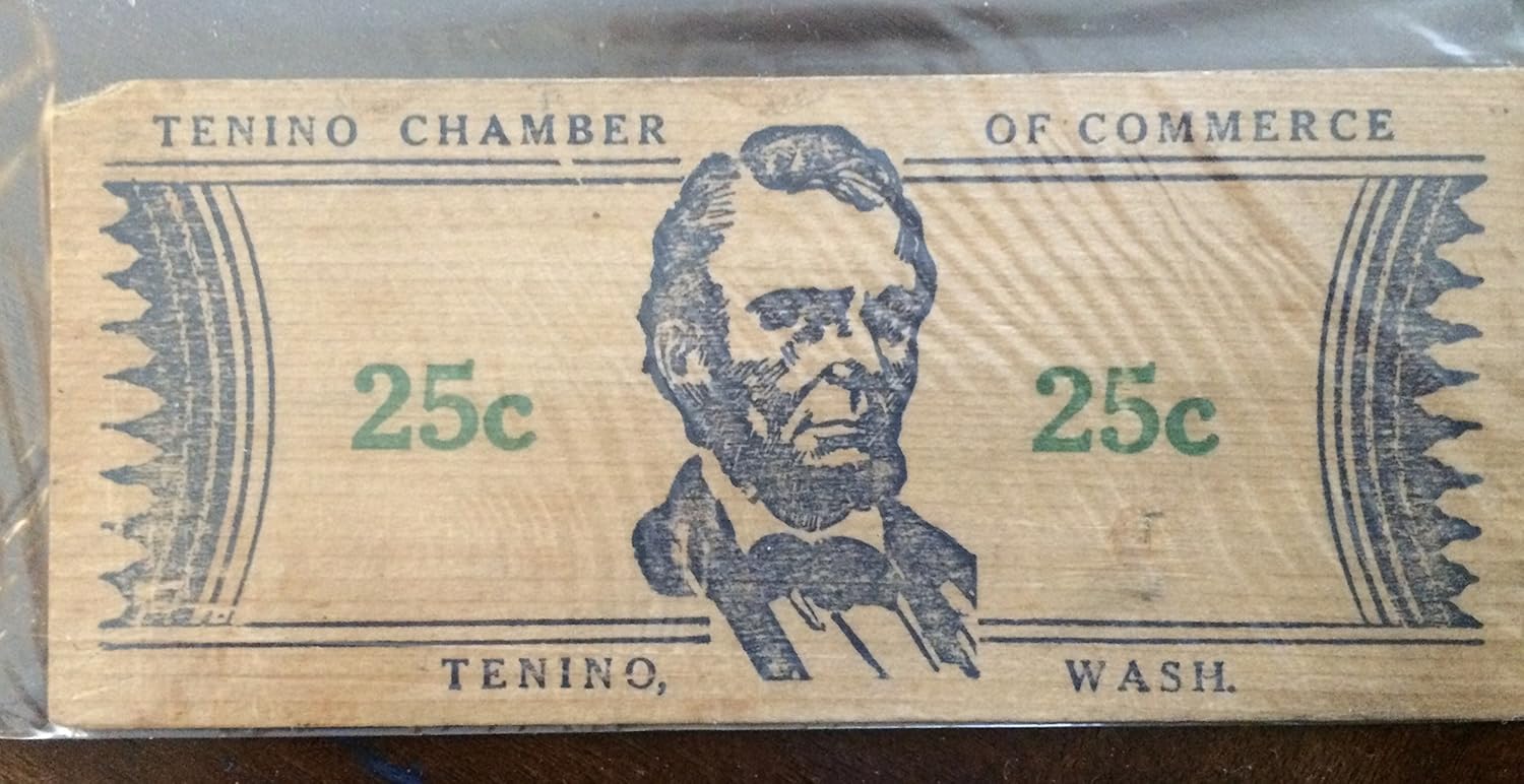 Tenino Wooden Money, Collectable wooden money from 1933