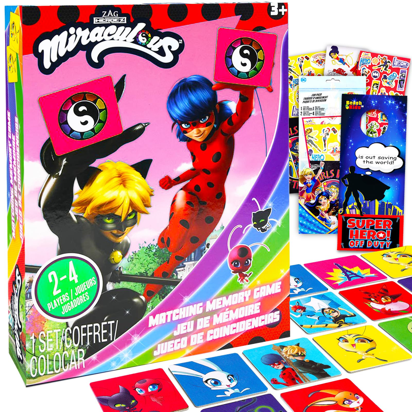 Buy Zagtoon Miraculous Ladybug Memory Game Set Bundle with Miraculous Buy Zagtoon Miraculous Ladybug Memory Game Set Bundle with Miraculous