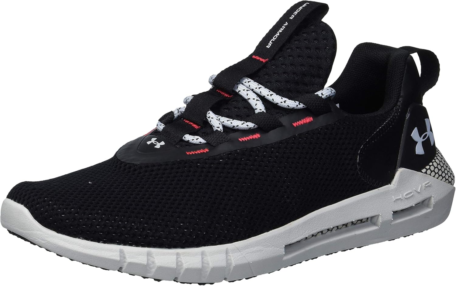 Under Armour Unisex-Child Grade School HOVR Strt Running Shoe, Black (001)/Halo Gray, 6