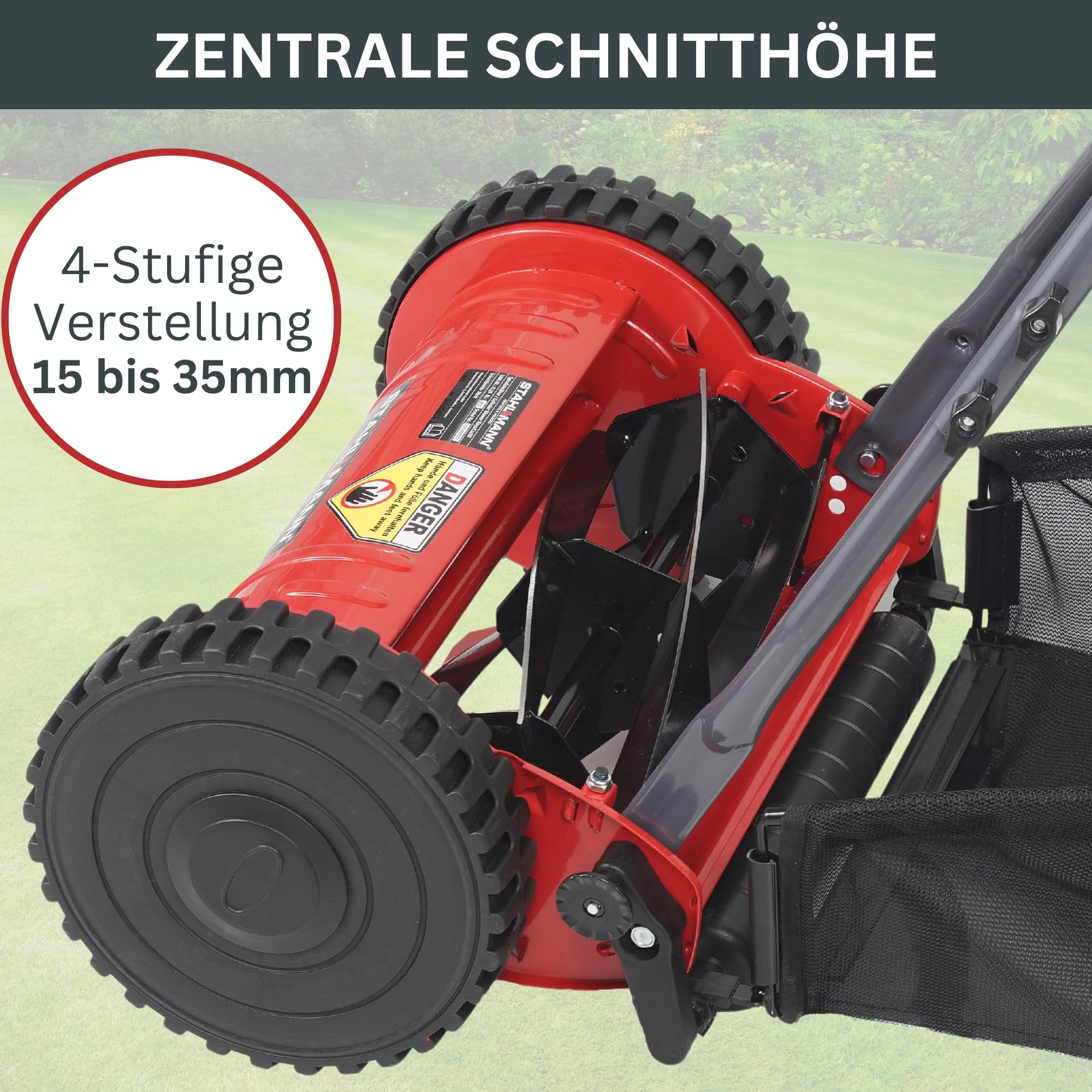 45,5 Cm Tosaerba Raccoglitore Foglie Coltello / Leaf Collector - Foto 4