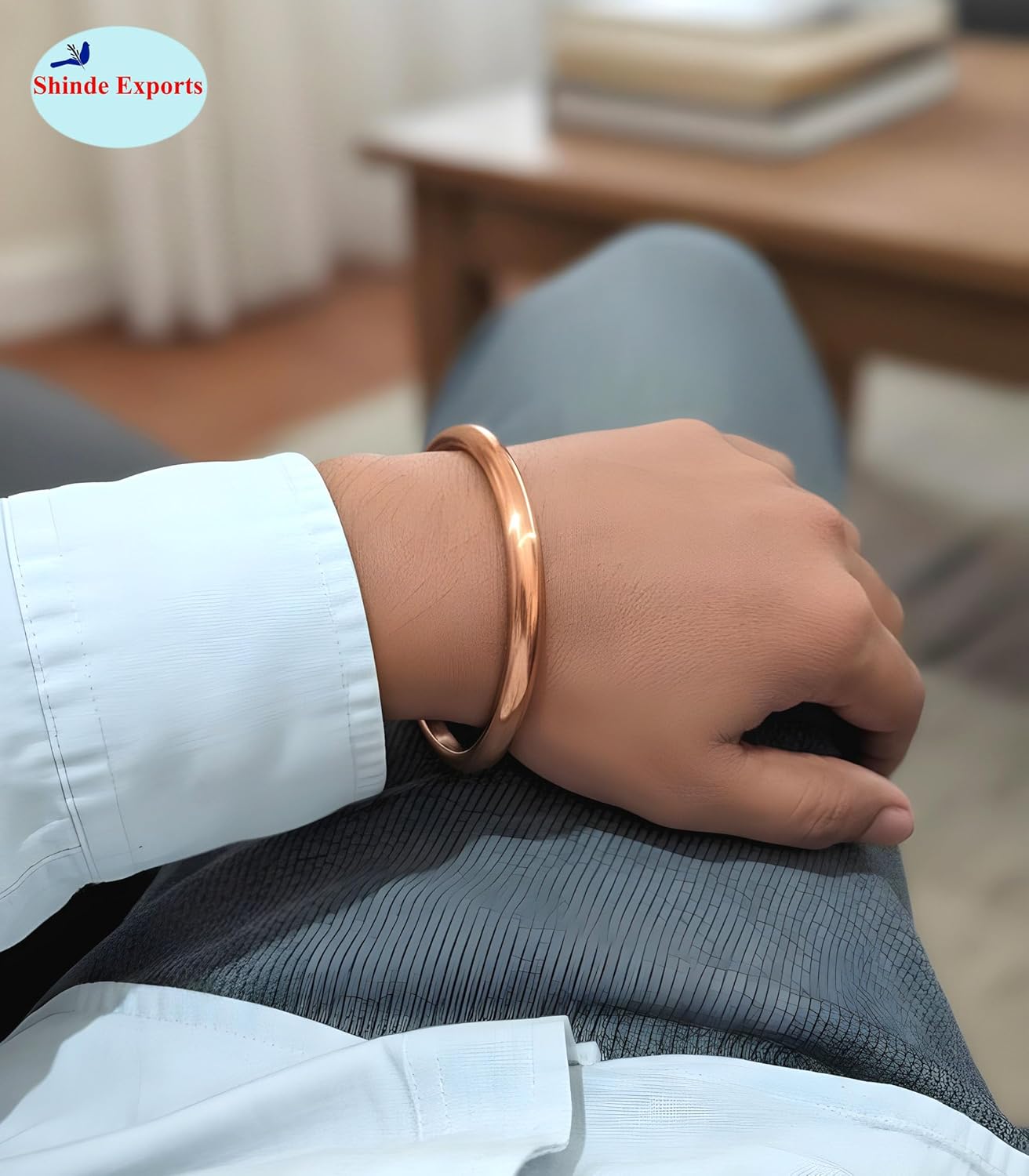 SHINDE EXPORTS pure copper bracelets cuf kada bangle for men and women