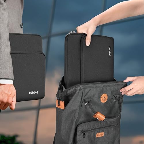 Miniatura 7 de Losong - Funda para monitor portátil de 156 pulgadas funda protectora de transporte para la mayoría de monitores portátiles de 156 pulgadas bolsa de