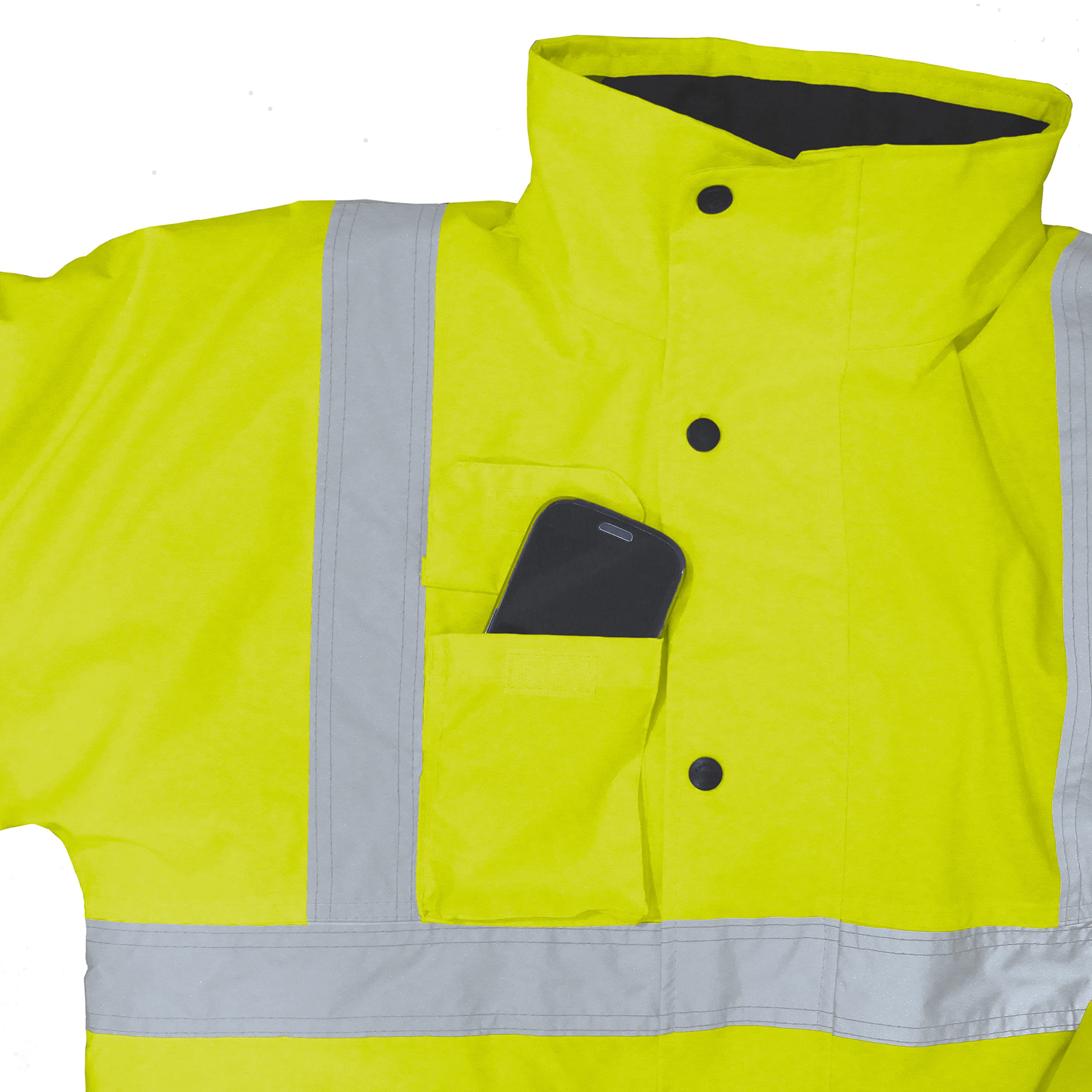 Vizwell Premium Warnschutzparka 2in1 orange-Marine oder gelb-Marine Gr.S - 5XL