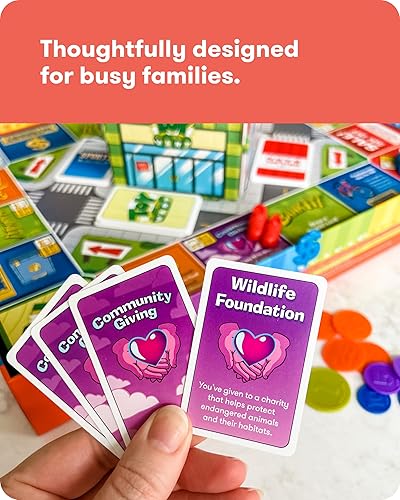 Miniatura 7 de SimplyFun BankIt! - Juego de dinero para niños - Aprende a ahorrar, gastar, donar, ganar intereses bancarios y más - Juego para niños de 8 años en