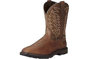 Ariat Groundbreaker Wide Square Toe MetGuard Steel Toe Work Boots - Men’s...