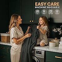 Vista 7 de Utopia Bedding – Protector impermeable de colchón de tamaño individual (gris), funda de colchón de tela suave premium 3D Air, se ajusta a colchones