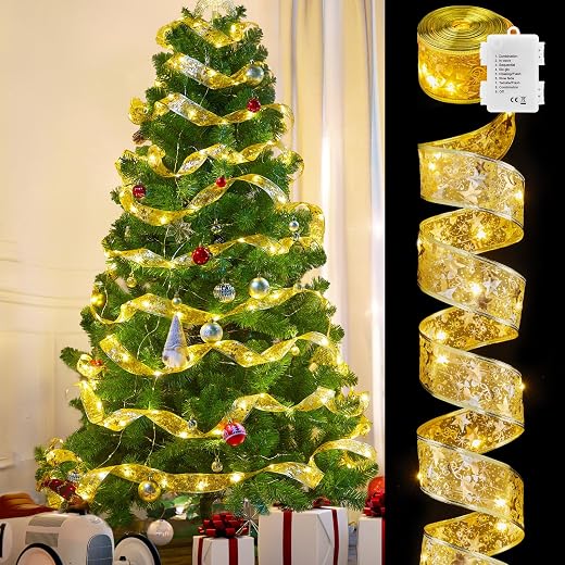Christmas Tree Ribbon Lights