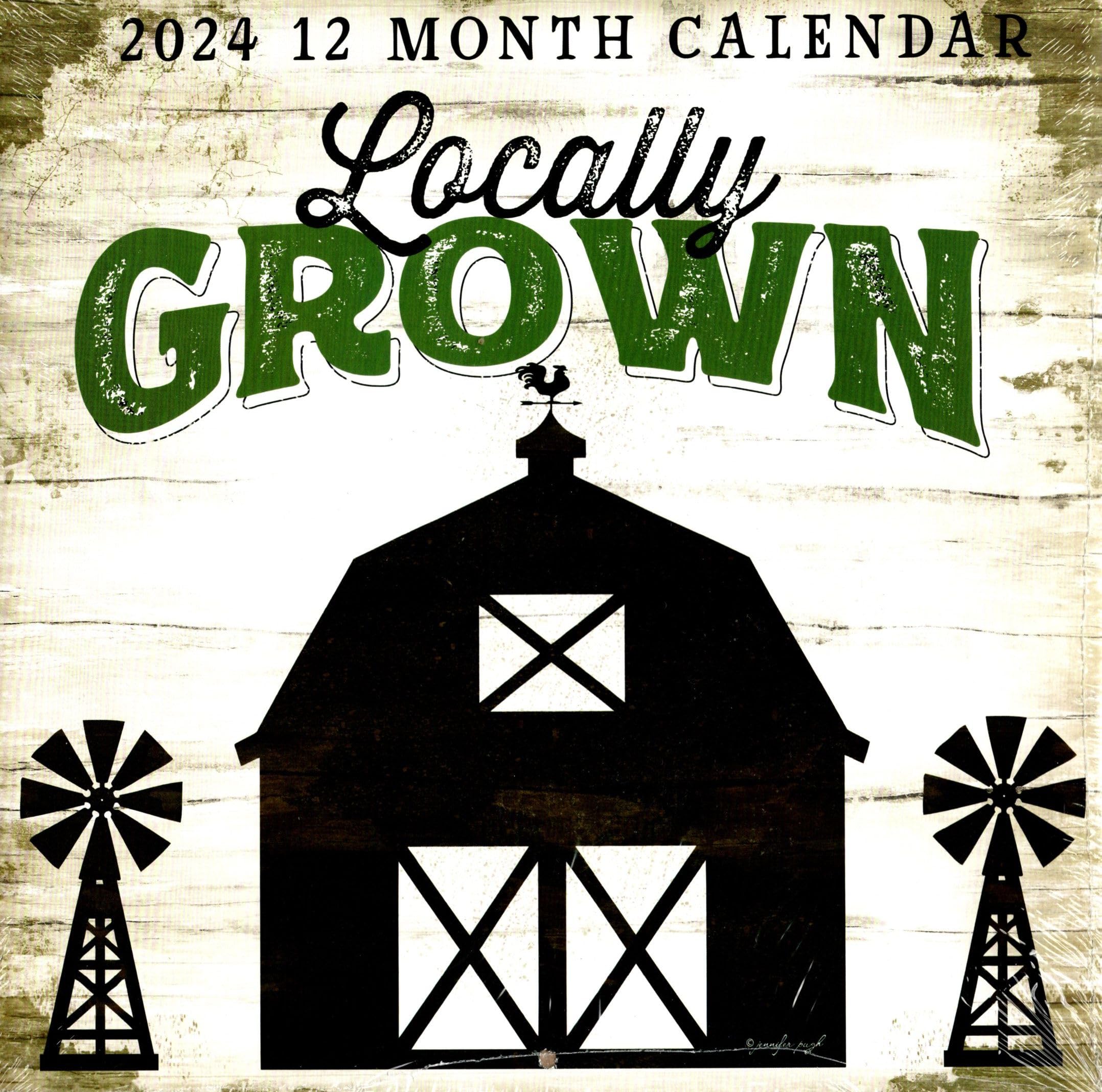 Greenbrier International incLocally Grown - 2024 12-Month Wall Calendar
