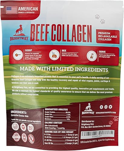 Miniatura 2 de Colágeno alimentado con pasto para perros, apoya la salud de la piel y el pelaje, la cadera, el cuidado de las articulaciones y el soporte del