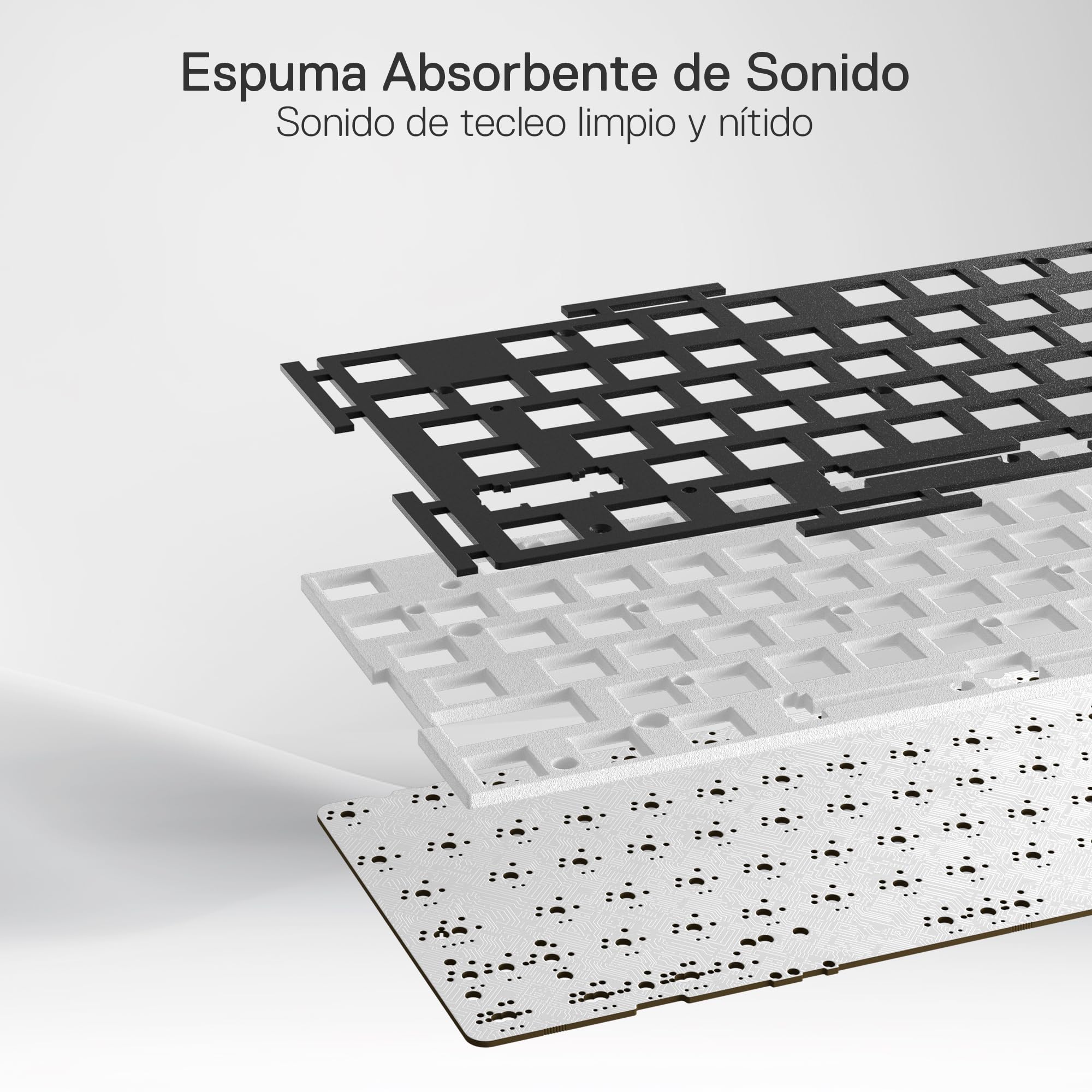Redragon K668 RGB Teclado Gaming Mecánico Cableado 105+4 Teclas, Interruptores Rojos, Socket Hot-Swappable, Espumas Absorbentes, 2 Sets Teclas Mixtas, Disposición QWERTY Español