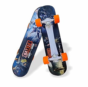 Jaspo Battleground 26"x 6.25" Inches Fiber Beginner Skateboard for Jaspo Turbo 26"x 6.25" Inches Fiber Beginner Skateboard for 8 yrs & Above (Battleground)