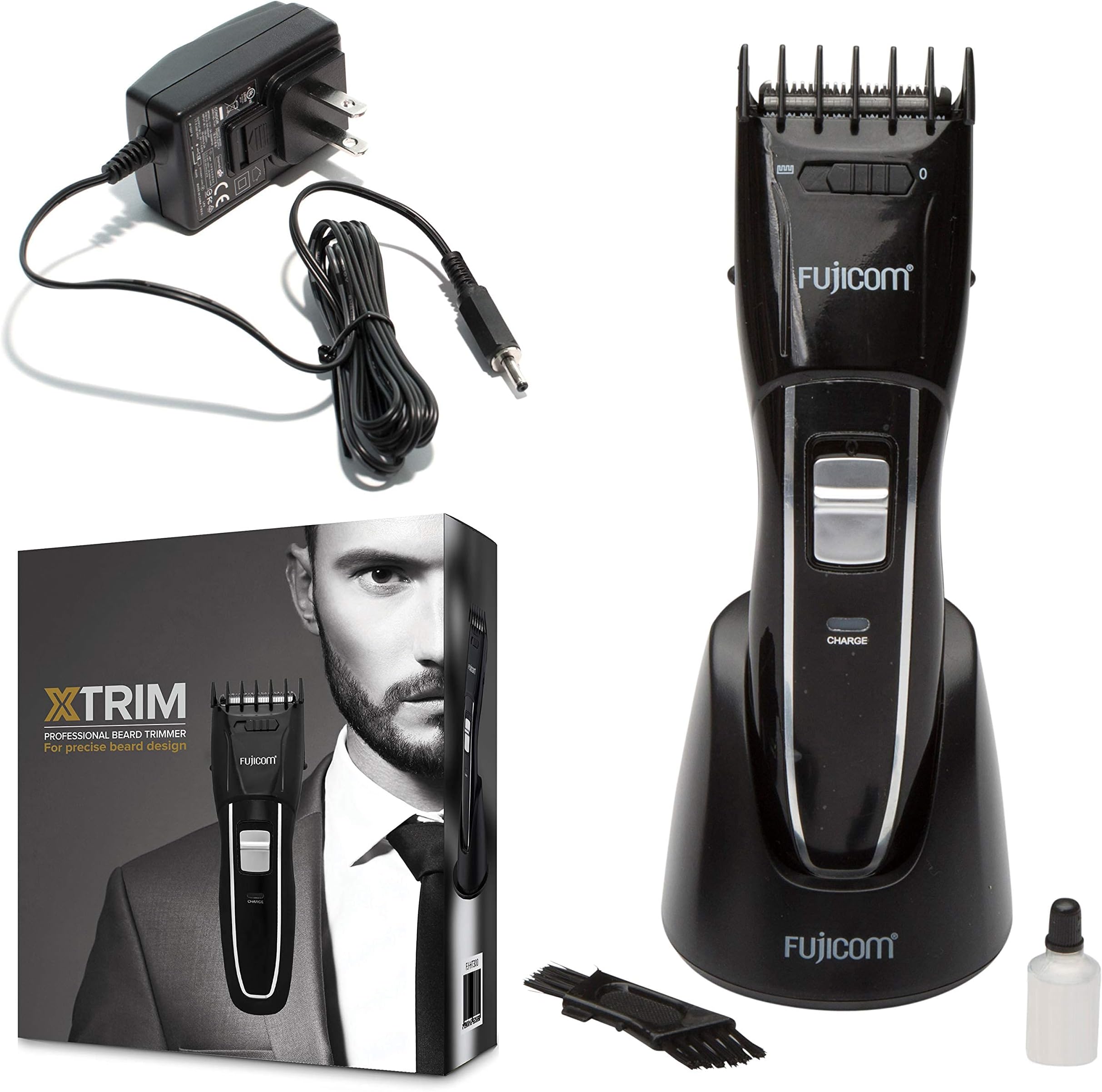 Cordless Hair Clipper and Beard Trimmer for Men – Adjustable Length Stetting Blade Combs Rechargeable