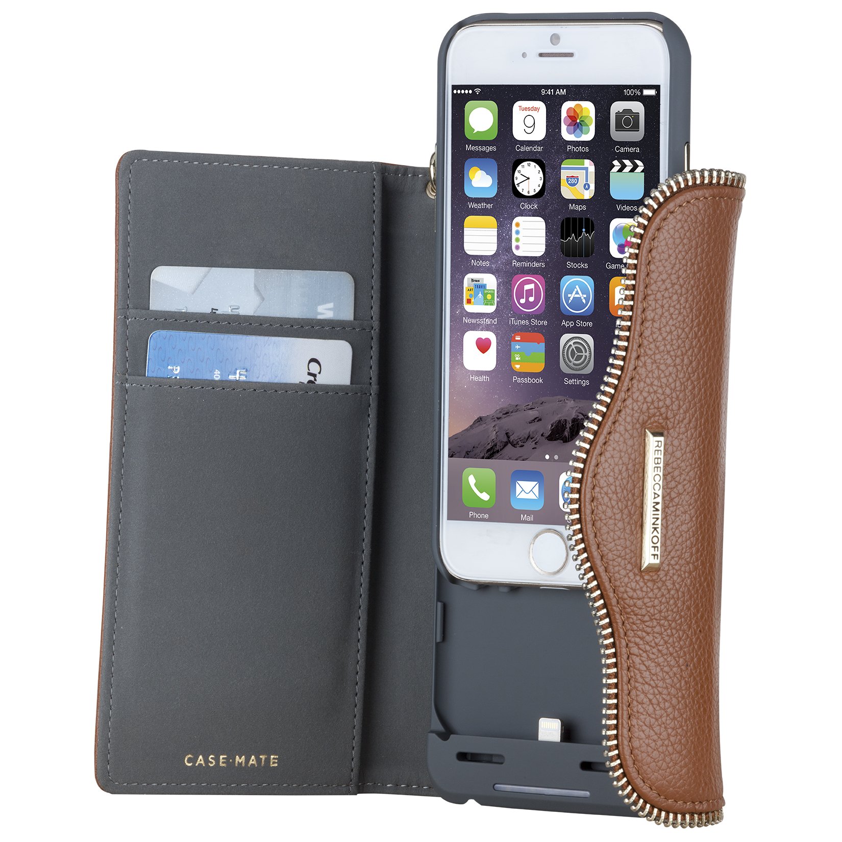 Case-mate CM033556 Charging Wristlet Rebecca Minkoff Custodia per iPhone 6/6s, Marrone