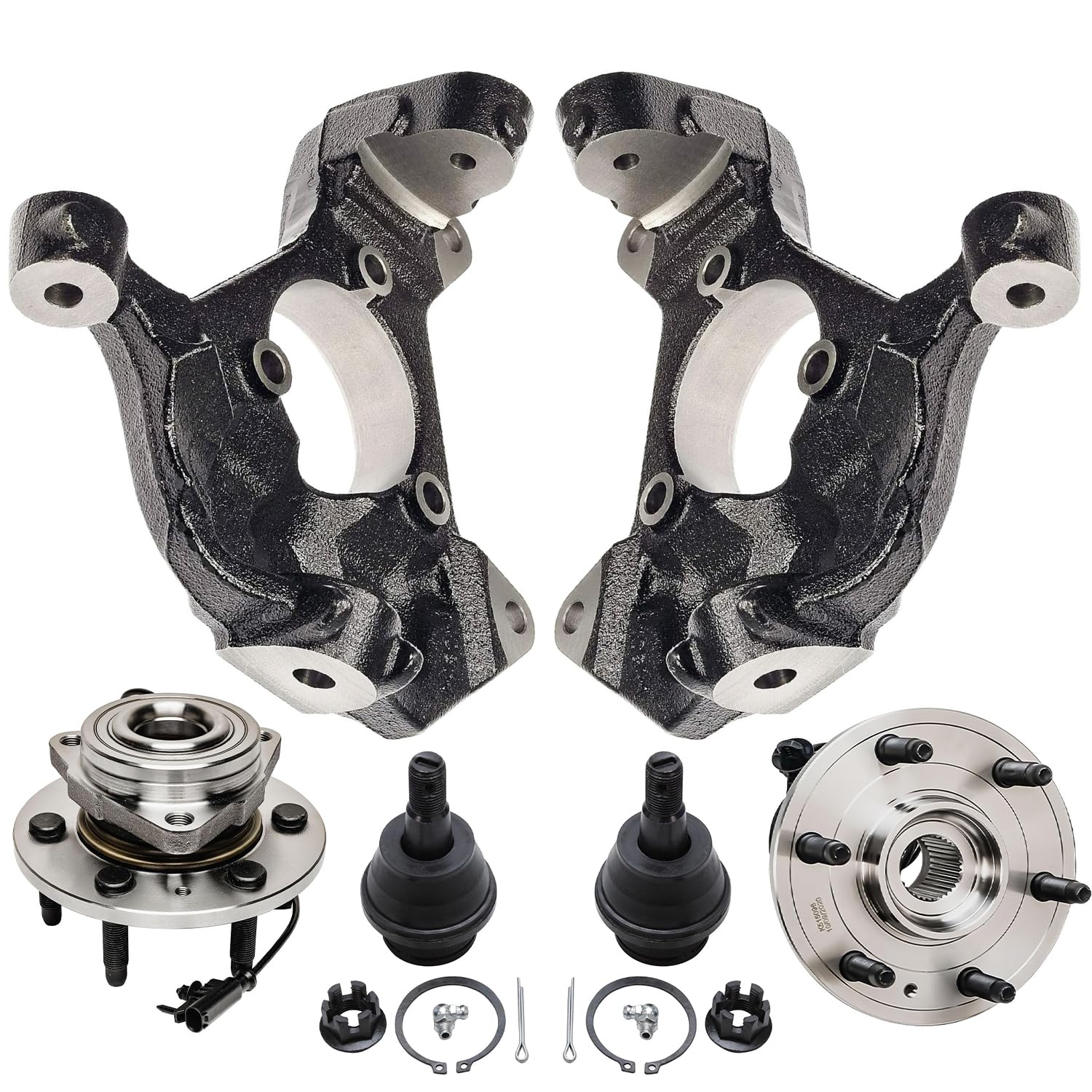 Detroit Axle - 4WD Front Loaded Knuckles Kit for 07-13 Chevy Silverado 1500