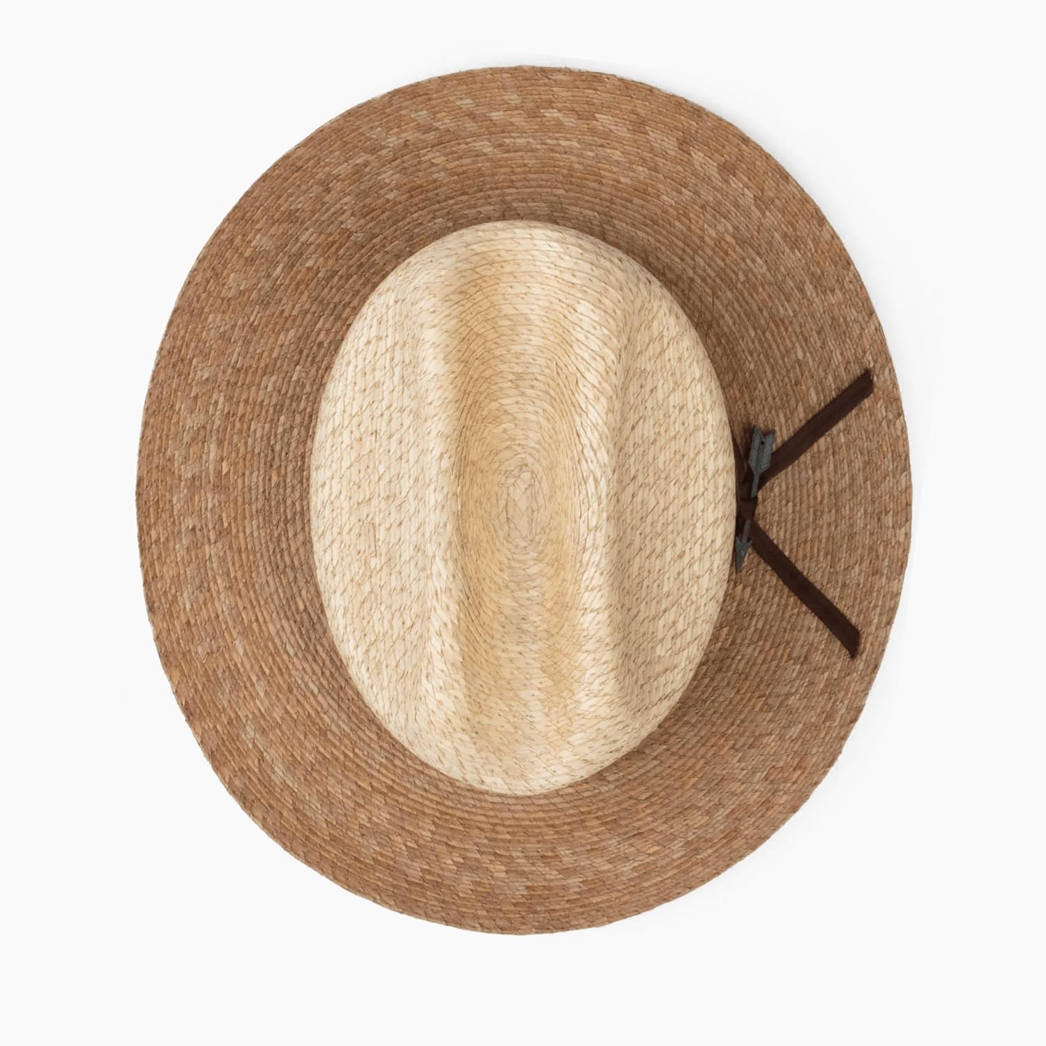 Vintage Straw Fedora Hat with Feathers for Men Women Classic Rancher Panama Hats Beach Sun Hats Distressed Handmade