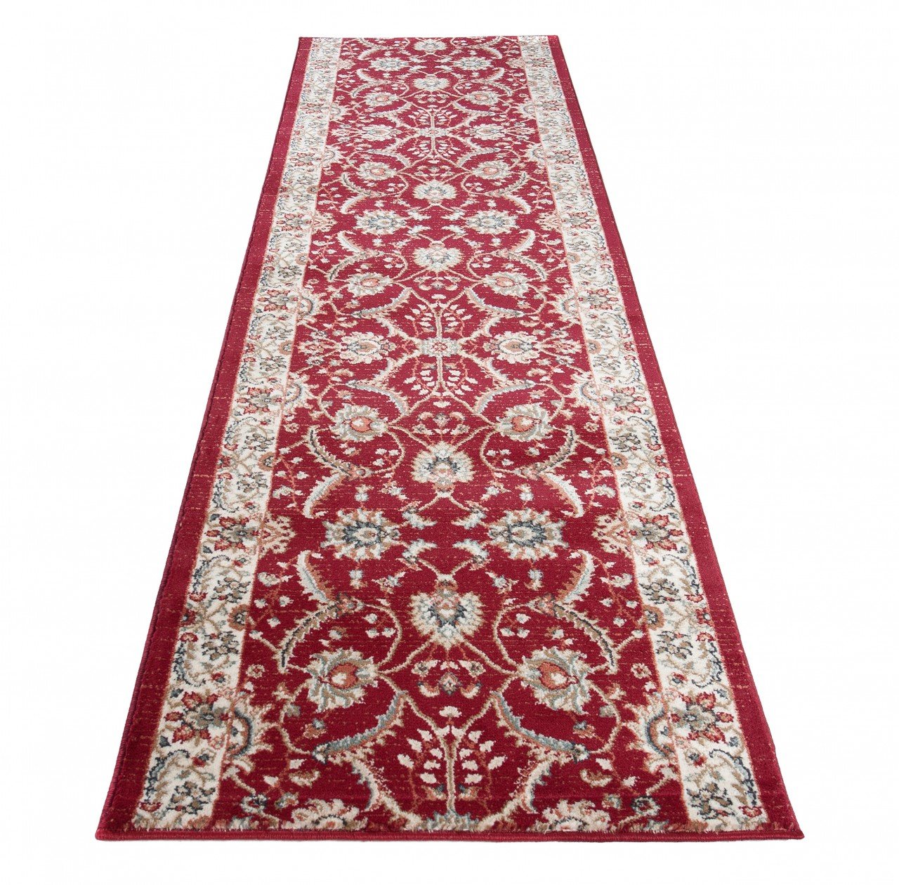 Carpeto Tappeto Corridoio - Motivo Orientale Classico - Collezione EMIRAT - Rosso - 70 x 675 cm