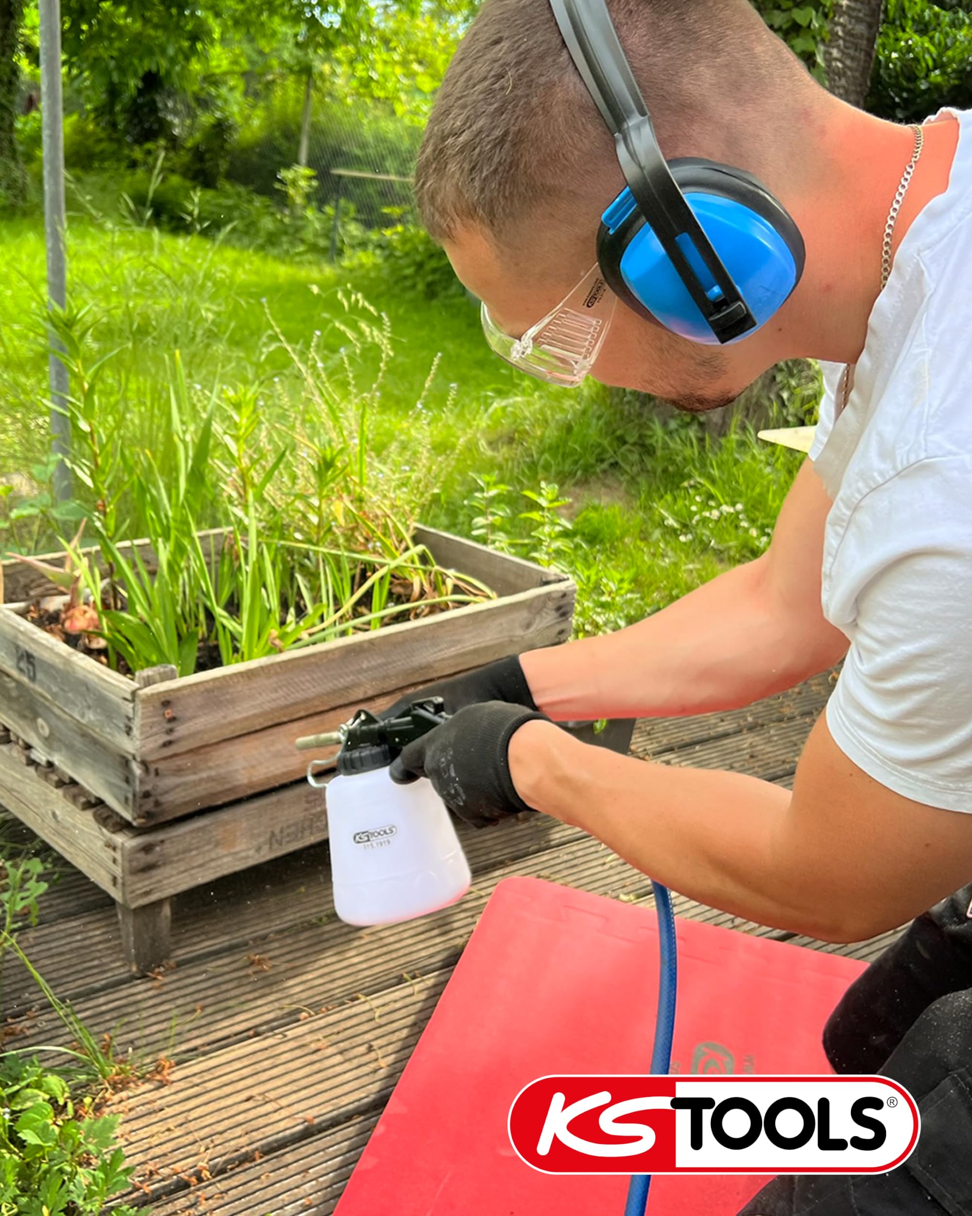 KS Tools Soda Strahlmittel 5 kg 515.1923 I < 0,5 mm Siebfraktion I Umweltfreundliches Reinigungsmittel mit Natron zum Reinigen und Entfernen von Farben oder Lacken