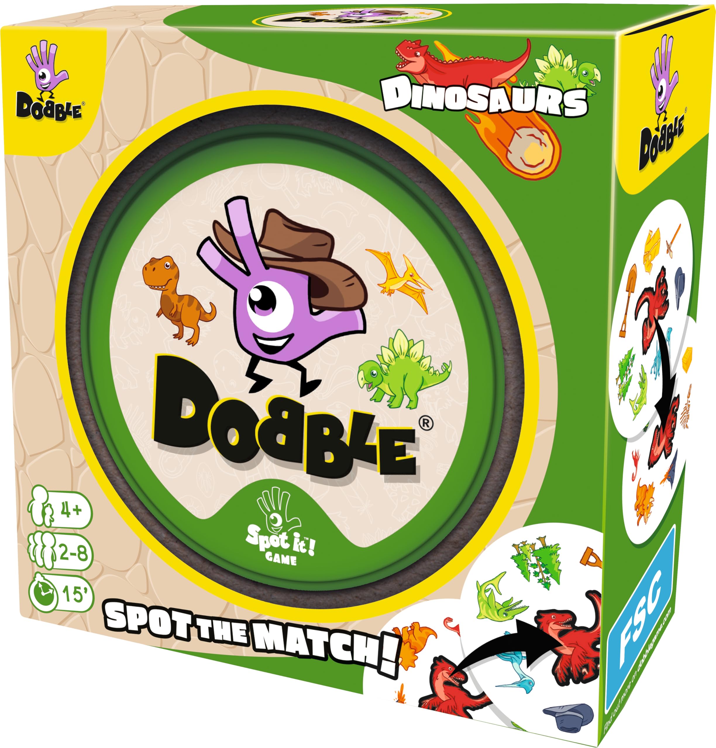 Dobble Dinosaurier – Familien-Kartenspiel (Asmodee)