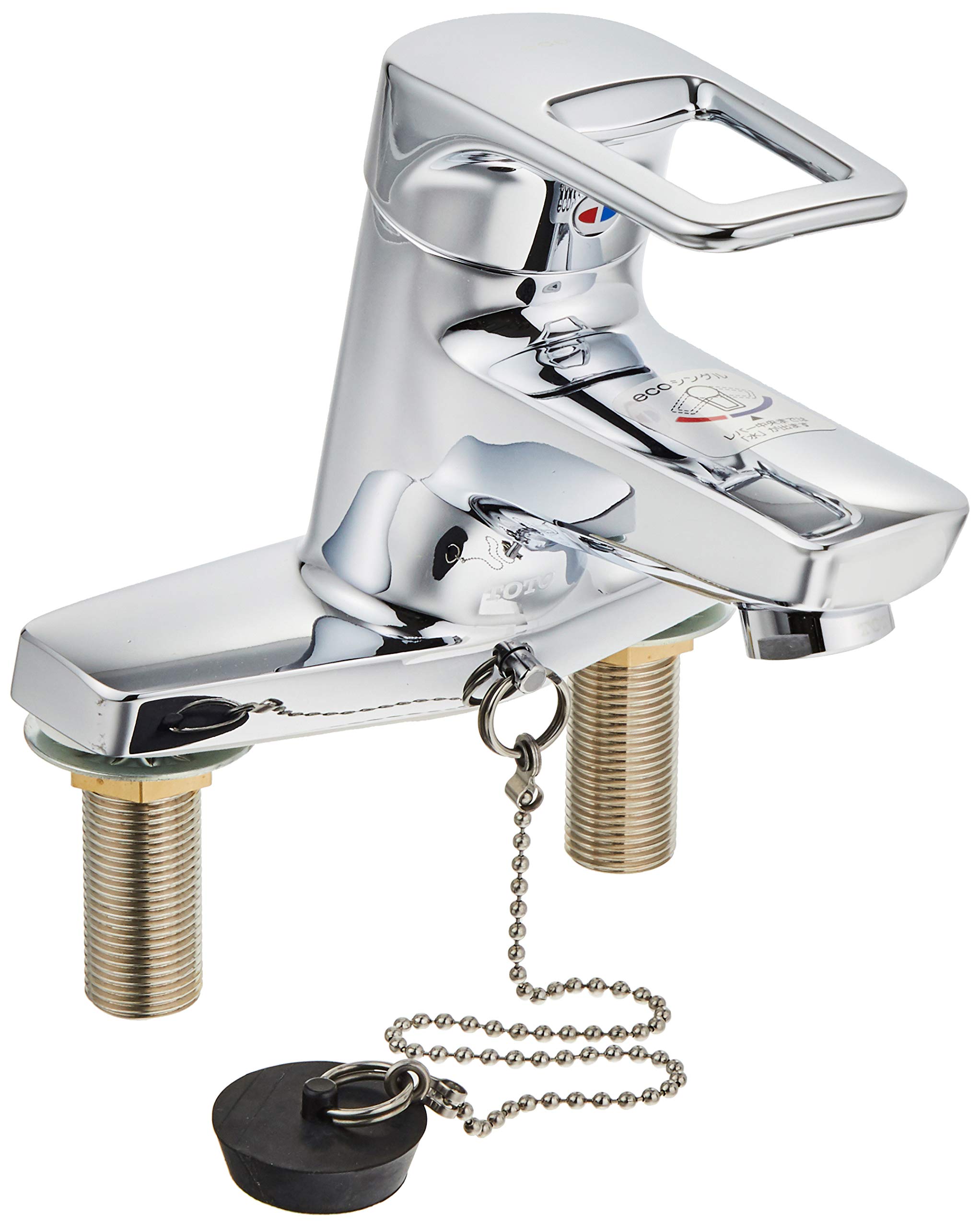 Amazon | TOTO 洗面所水栓 台付2穴・エコシングル ゴム栓式(取替用  