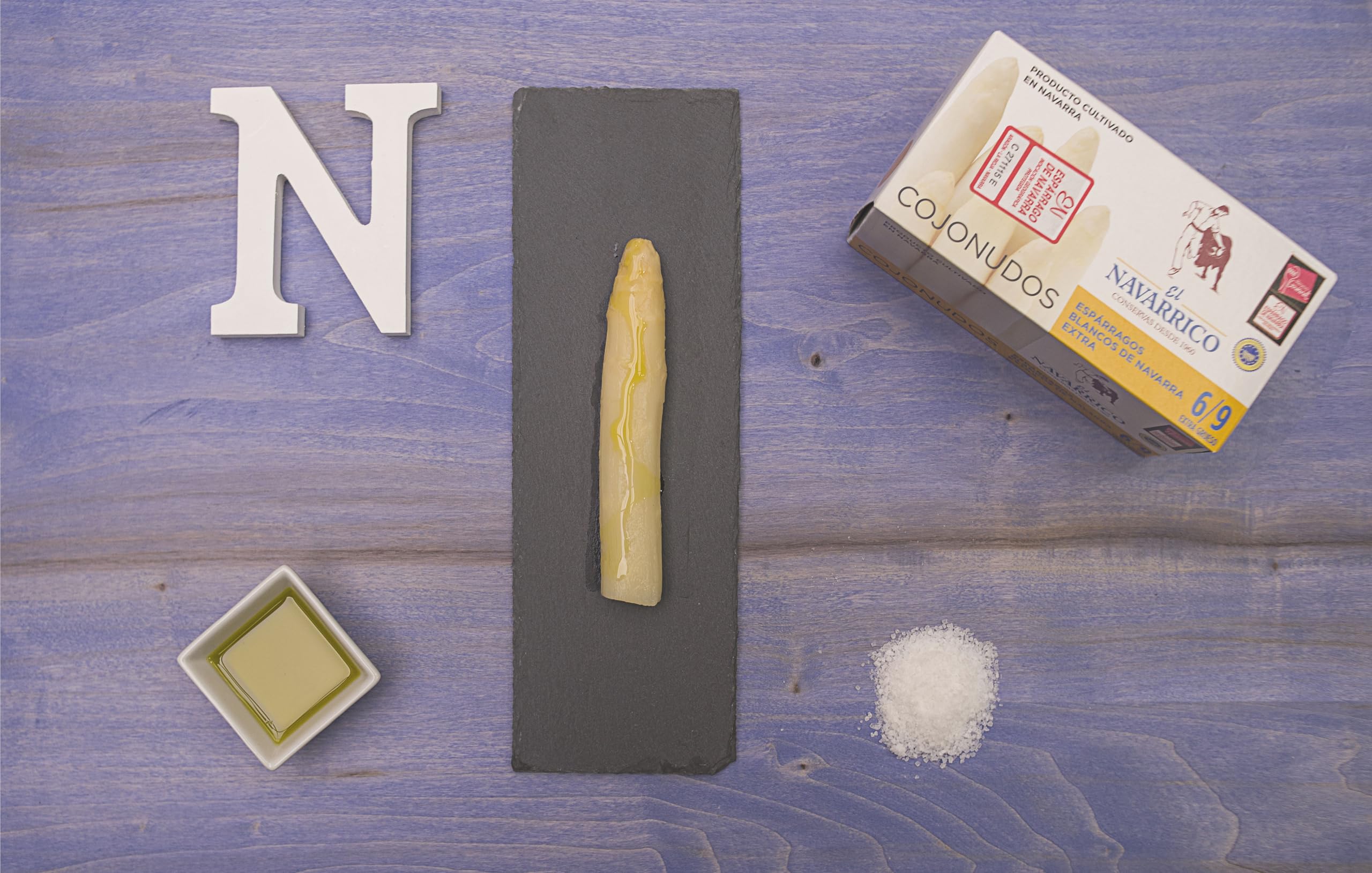 El Navarrico Asperges Blanches d'Espagne 250g | Conserve gastronomique, Sans gluten, Saveur douce, Origine Espagne, Boîte de conserve