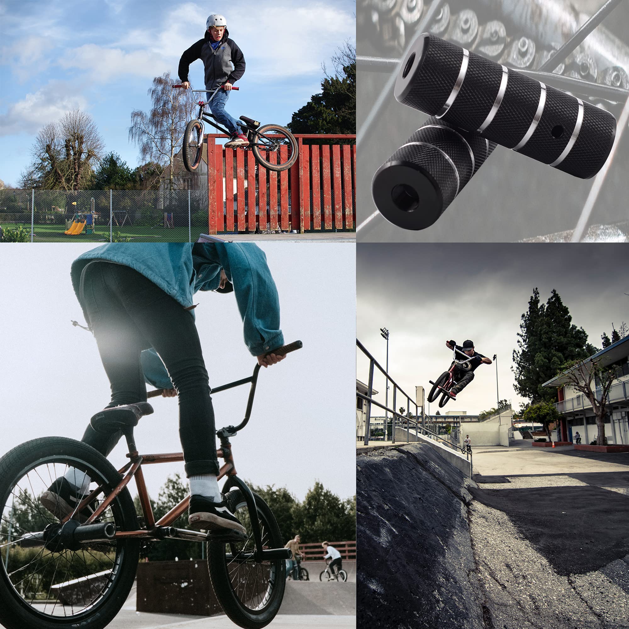 Wellgo Bmx Freestyler Bike Trick Nuts Stunt Pegs 14mm Black / Blue / Gold / Red