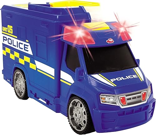 DICKIE TOYS Push and Play SOS Rescue Police Patrol Car