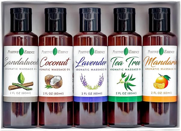 Positive Essence Massage Oil Set for Relaxation