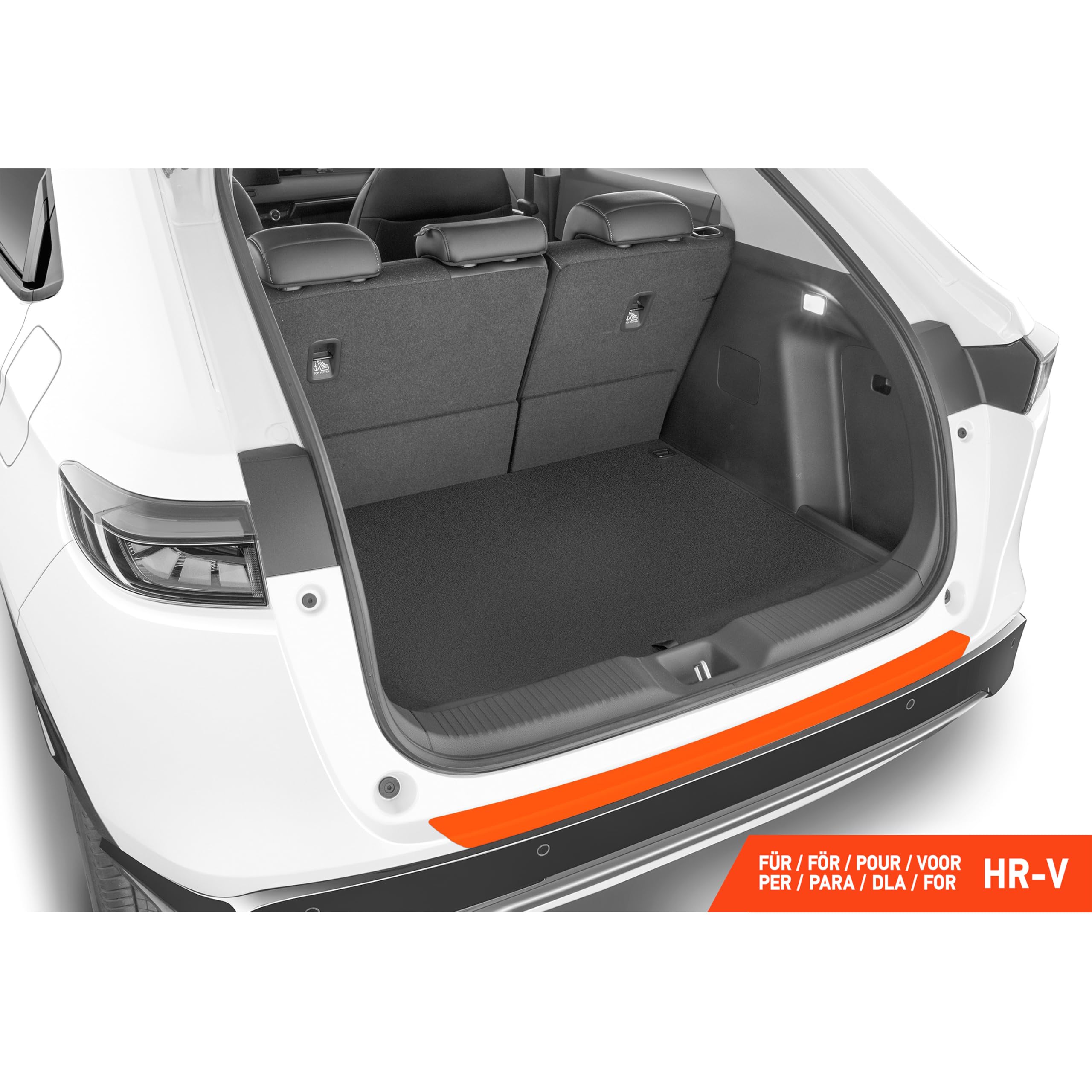 Luxshield folia ochronna na krawędź załadunkową kompatybilny z Honda HR-V 3 (III) RV I 2021-2026 - ochrona przed zarysowaniami, folia ochronna na lakier - przezroczysty błyszczący