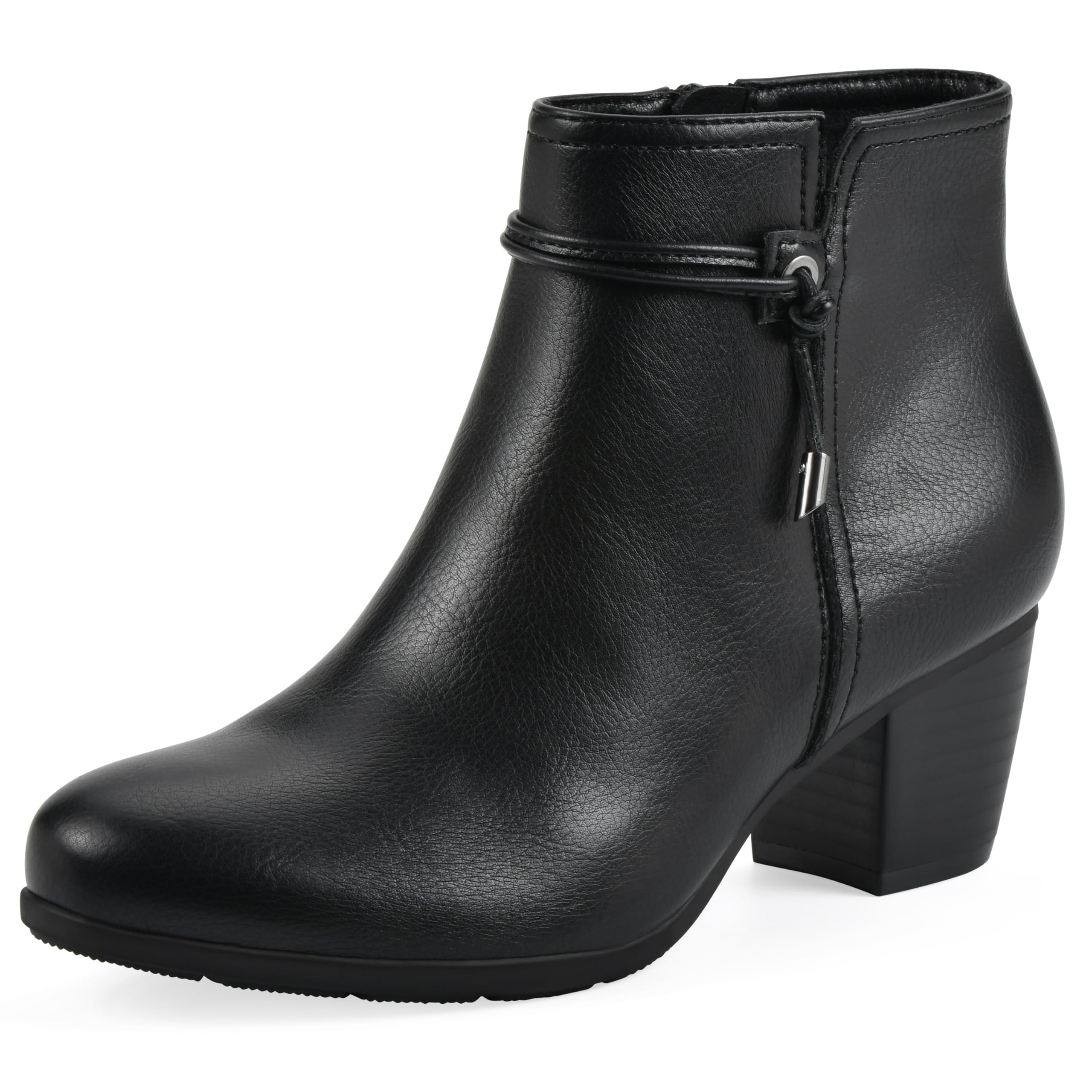 Cliffs by White Mountain Womens Angelo Cushioned Block Heel Ankle Shootie Boot