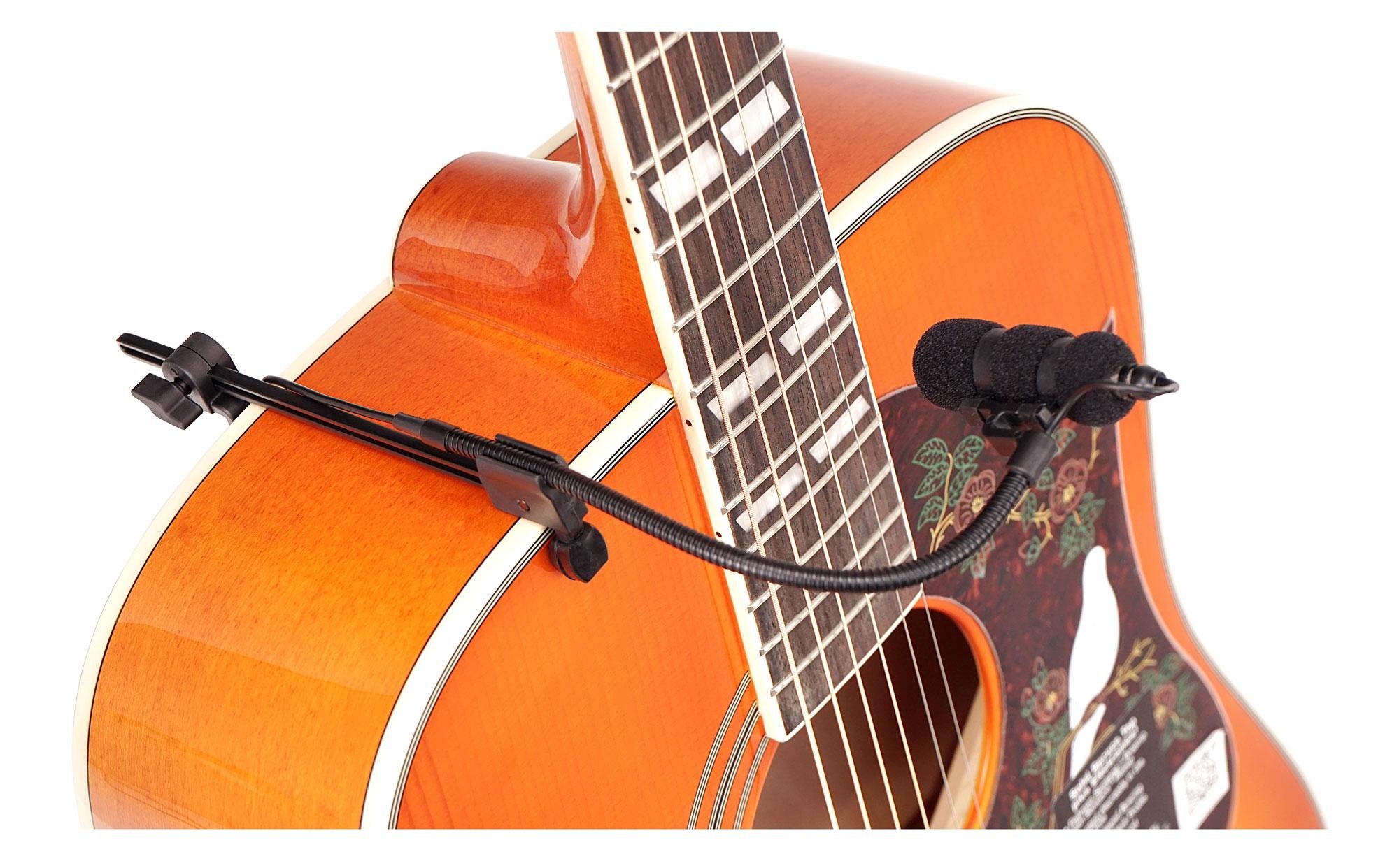 Pronomic Set de Micrófono Instrumental MCM-100 para Guitarra, Bajo Acústico | Micrófono instrumental para todos los instrumentos comunes, Patrón polar: cardioide, Sensibilidad: -45 dB ±3 dB, 8 m)