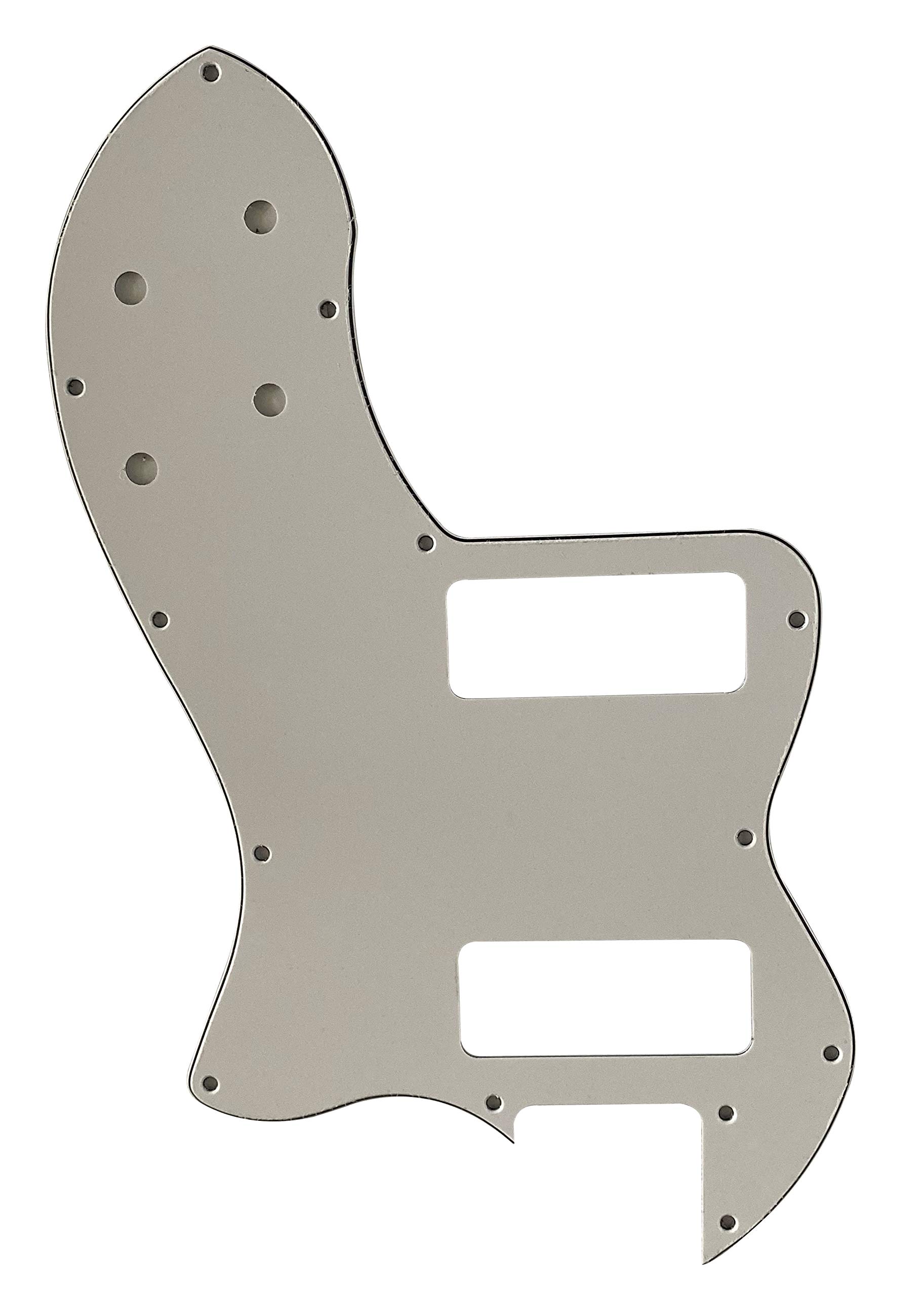 Guitar Parts For Fender Tele Classic Player Thinline P90 Guitar Pickguard (3 Ply White)