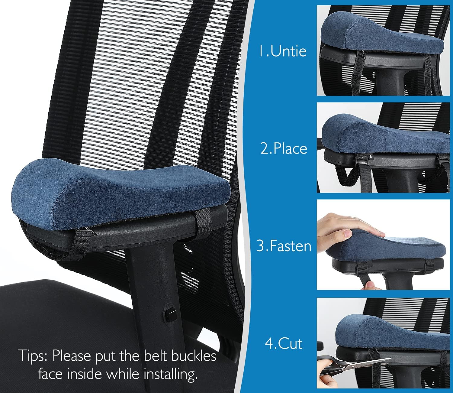 Buy Housolution Office Chair Arm Pads (2 Pack), Ergonomic Curved