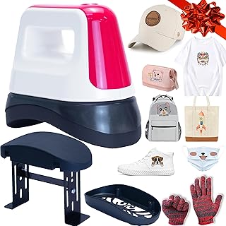 Mini Heat Press，Hat Press，Heat Press Machine for t Shirts，Hat Press Heat Machine for Caps,Pressing Small Objects T-Shirts, Shoes, Hats and Heating Transfer, Small Heat Press Portable Iron(red)