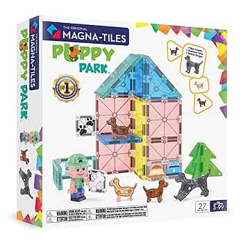 Amazon.com: MAGNA-TILES Puppy Park 27-Piece Magnetic