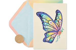 Papyrus Blank Card (Sequin Butterfly)