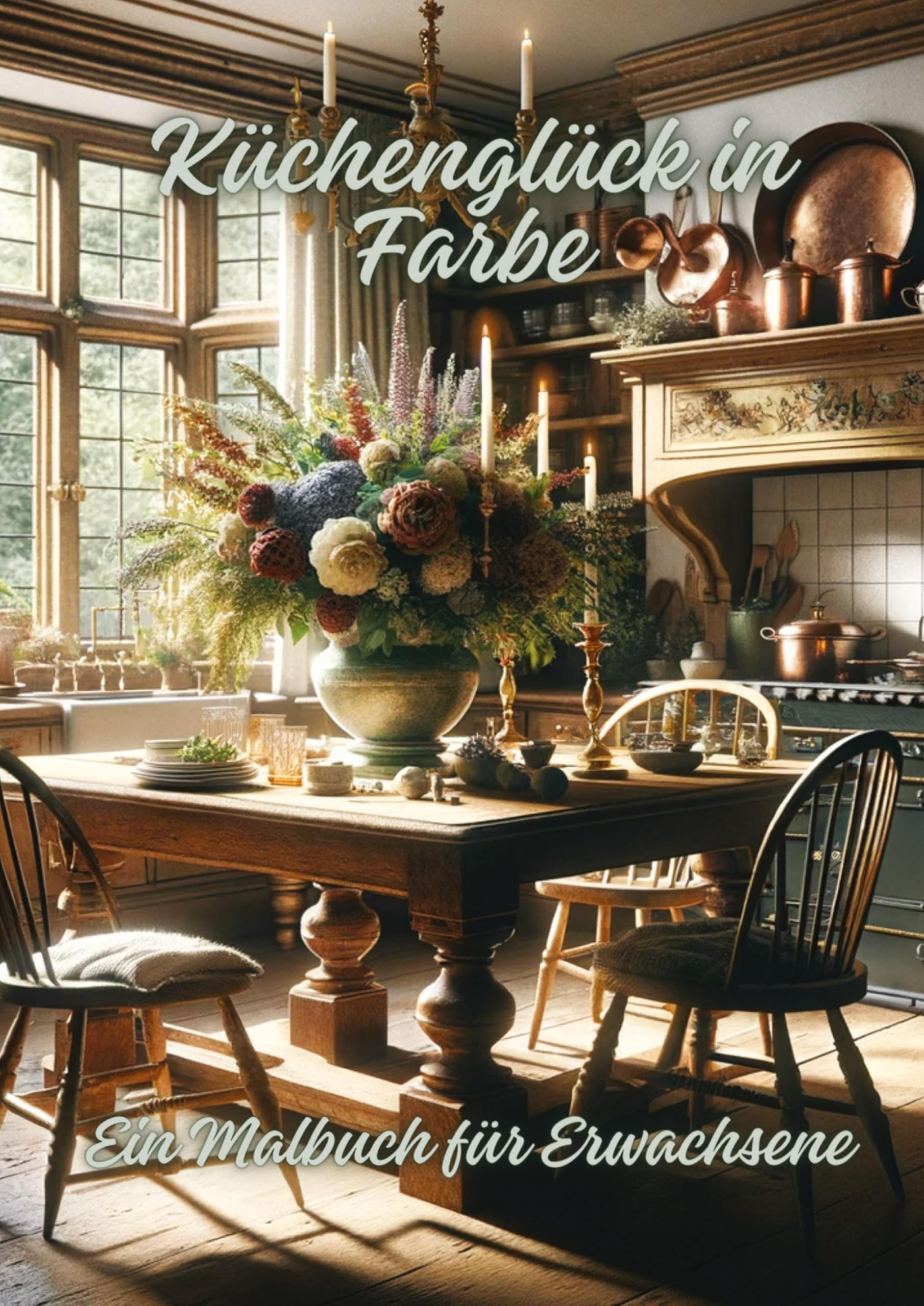 Küchenglück in Farbe: Ein Malbuch für Erwachsene