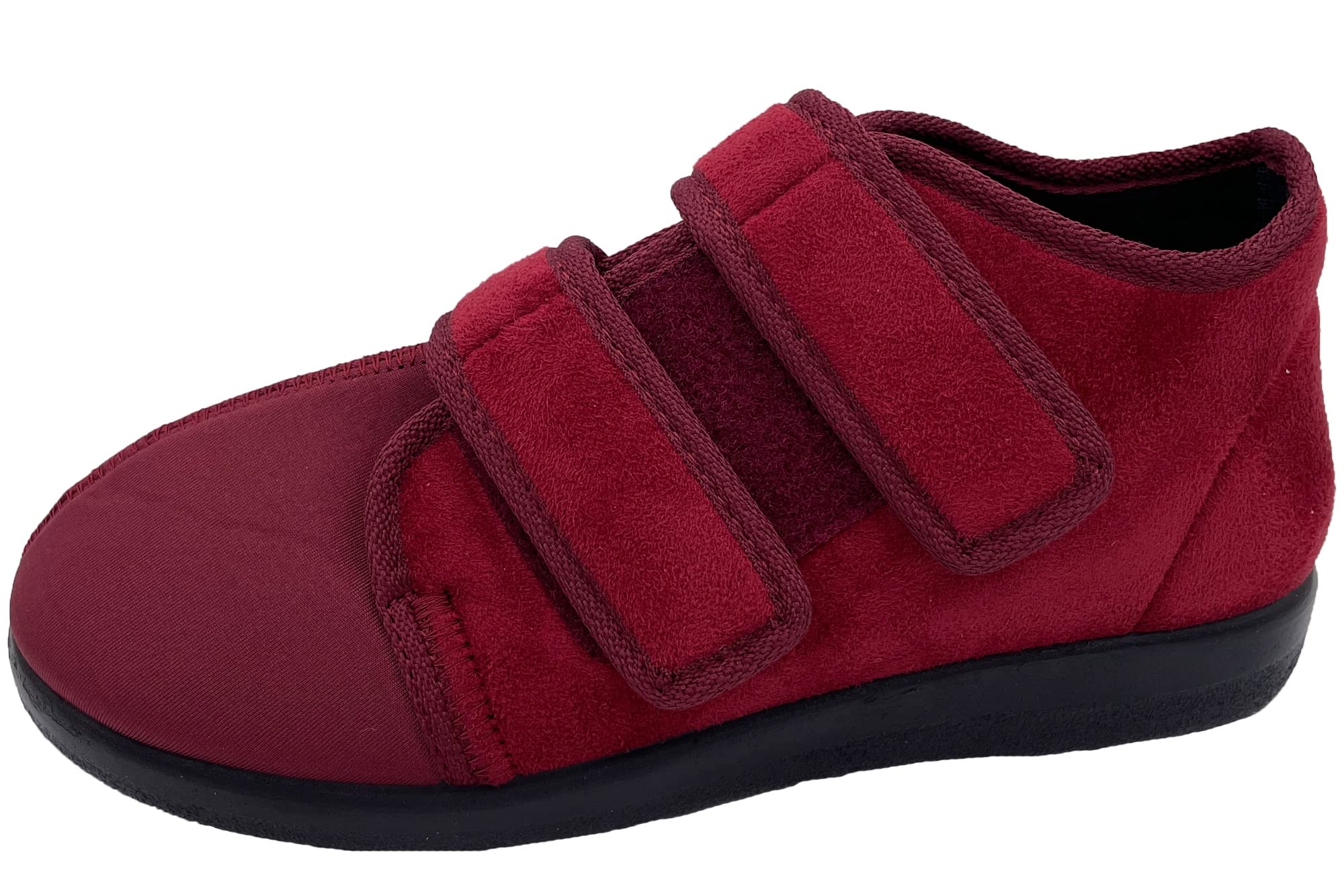 Klettschuhe mit loser Einlage Verbandschuhe weit geschnitten Hausschuhe