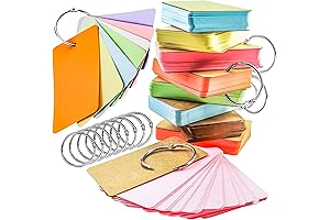 MotBach 400PCS Bible Flash Cards Index Cards Study Note Cards