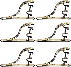 Double Zinc Antique Brass Jaguar Heavy Curtain Supports | Rod Support for Door and Window Curtain Brackets Set/Holder for 1 Inch Rod (6, Retro)