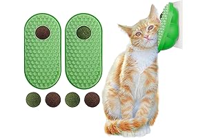 SEVENKA 2 Pack Cat Toys: Self-Grooming Wall-Mounted Cat Scratcher Balls with Catnip...