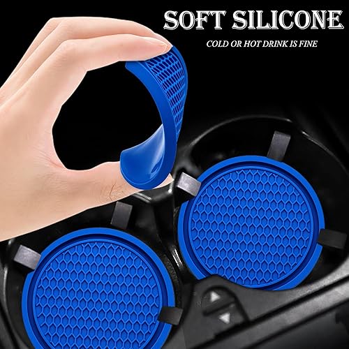Miniatura 4 de 2 posavasos para automóvil, portavasos universales antideslizantes para automóvil, 2.75 pulgadas, accesorios universales antideslizantes para el