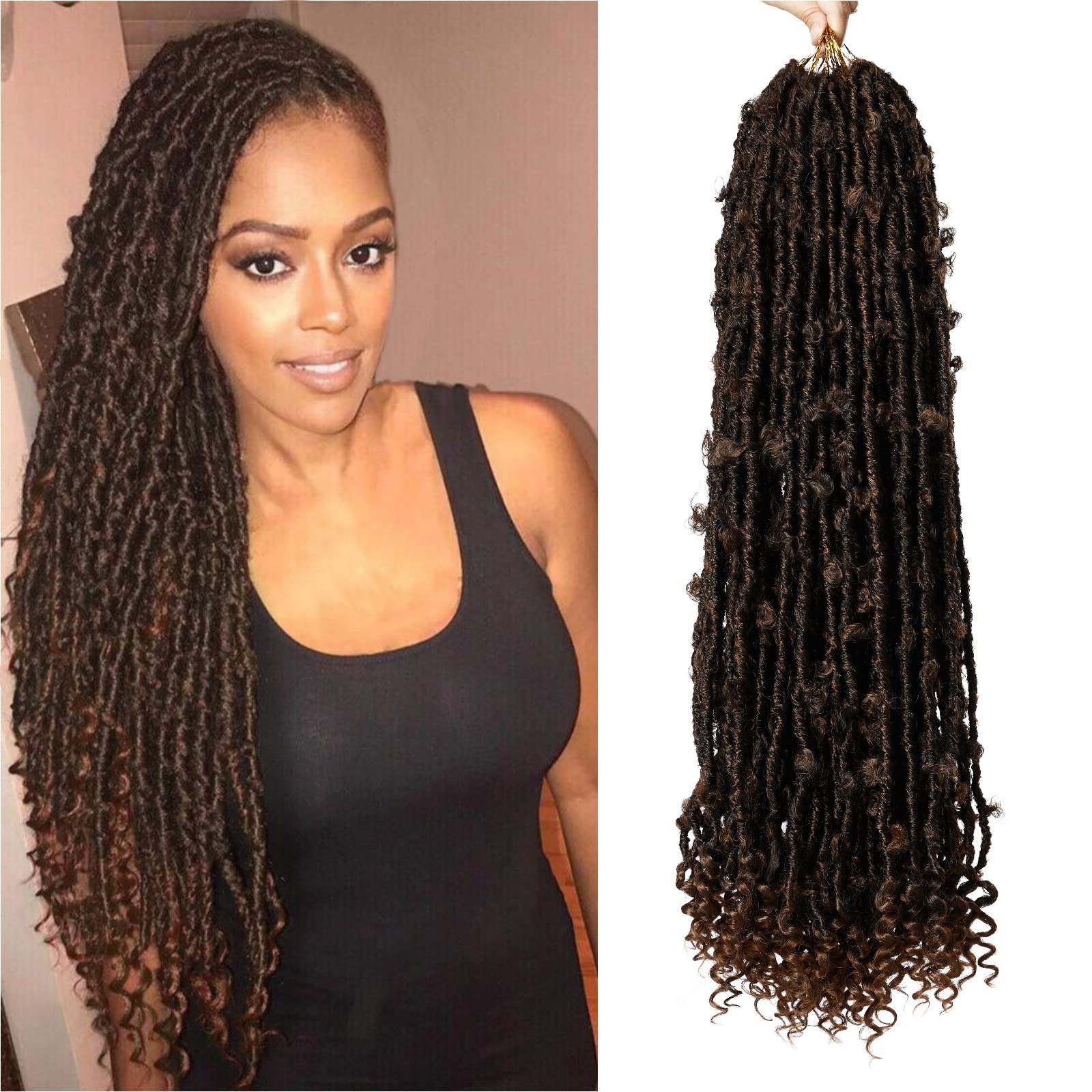 Buy Butterfly Locs 28 Inch 7 Packs Butterfly Locs Crochet Hair with