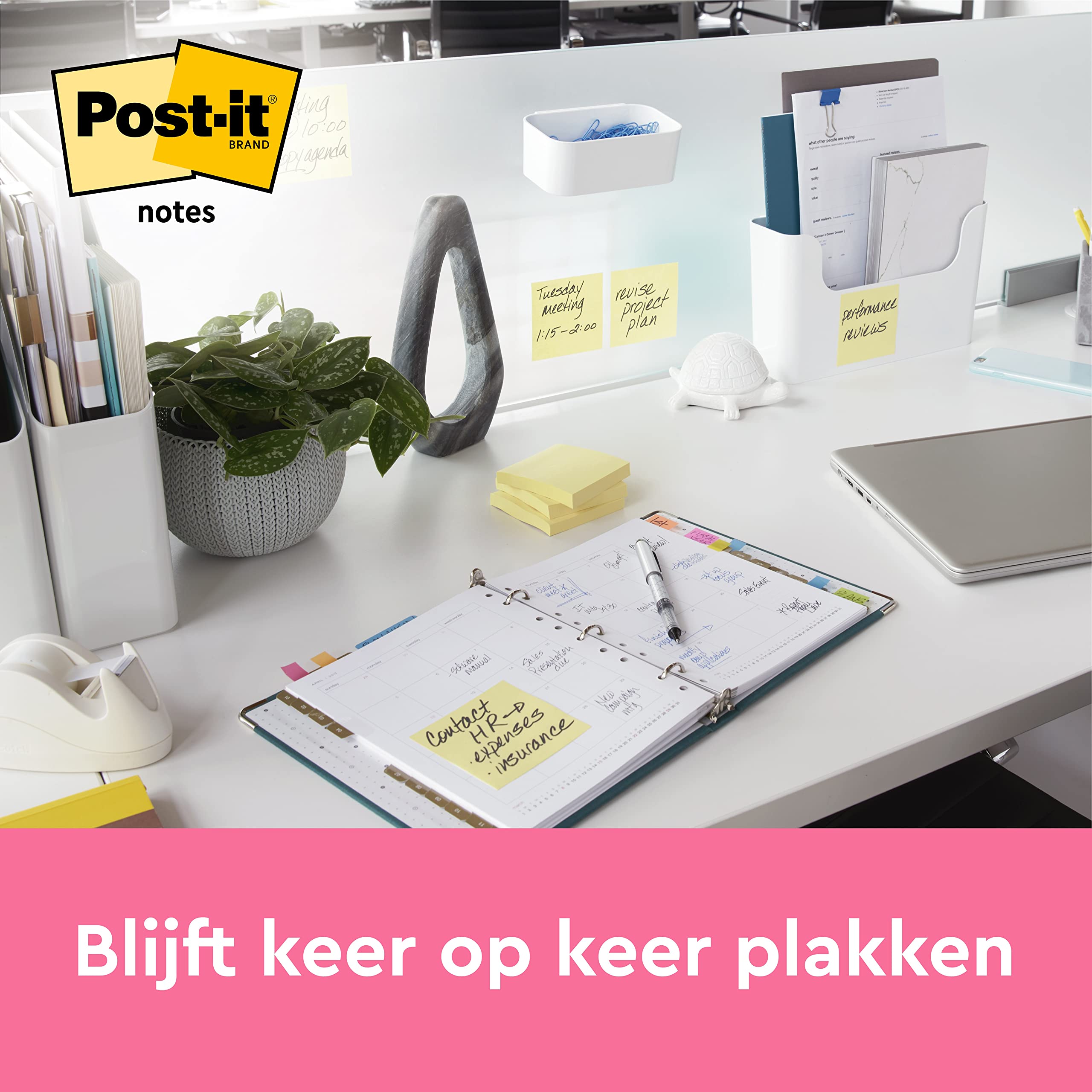 Post-it Notes Canary Yellow, Lined, Pack of 12 Pads, 100 Sheets per Pad, 76 mm x 127 mm, Yellow Color - Self-stick Notes For Note Taking, To Do Lists & Reminders - Image 4