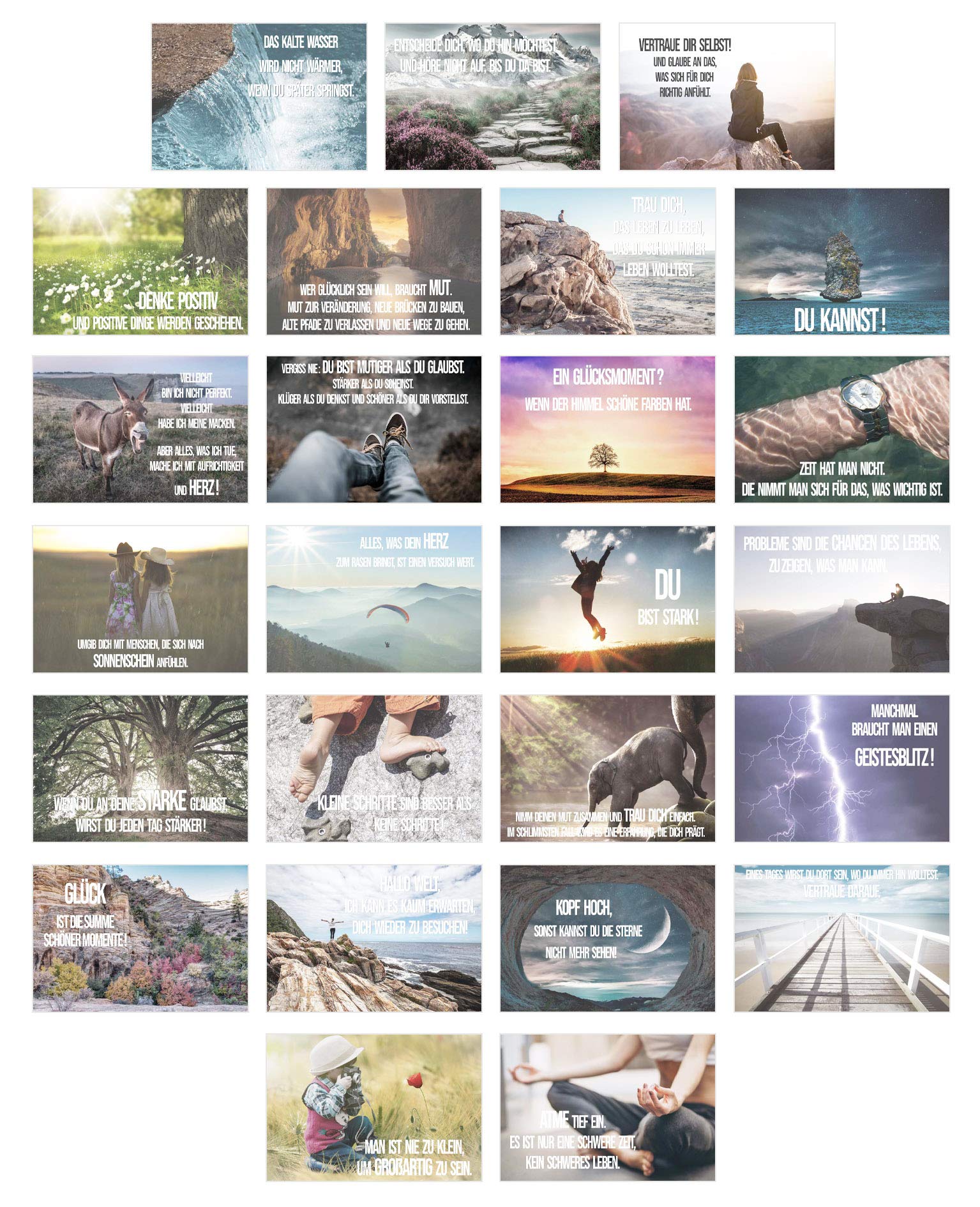 40 Cartes Postales Avec Citations - Édition Seidel - Amour, Amitié, Motivation