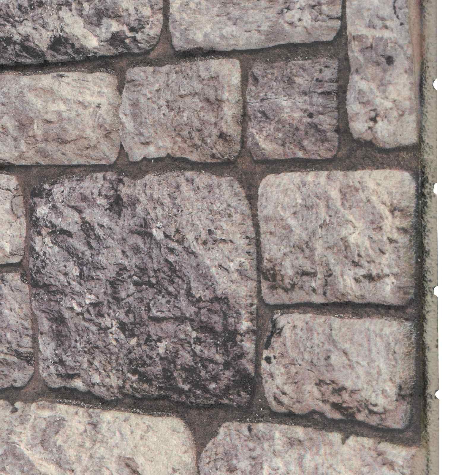 Panele ścienne, 10 sztuk, szaro-białe, 100 x 50 cm, pianka EPS 3D, nowoczesne do salonu, sypialni, korytarza, panele akustyczne, łatwy montaż i czyszczenie