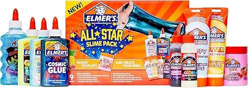 Miniatura 3 de Elmer’s All-Star Slime Kit, Includes Liquid Glue Activator and Premade Slime, 9 Count - Perfect for Birthday Parties, Gift Idea, Kids Activity