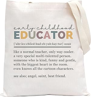 Teacher Early Childhood Educator Tote Bag Daycare Teacher Gift Teacher Education Gift