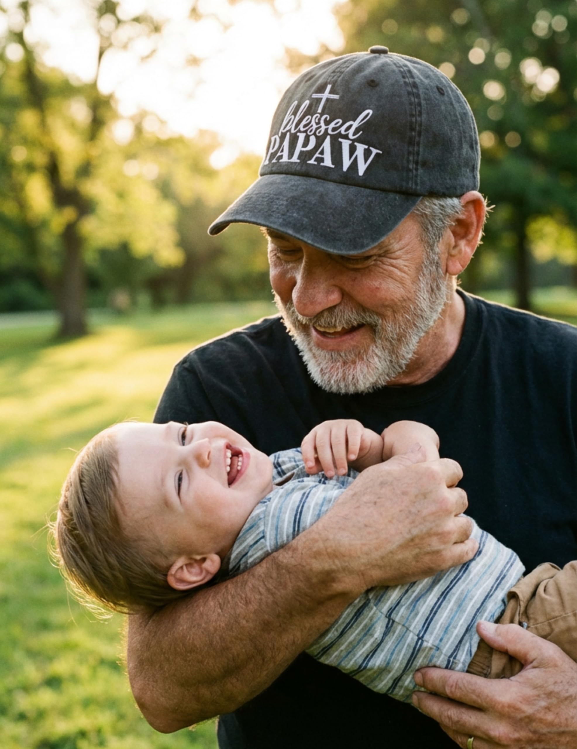 InnoBeta Blessed Papaw Gifts Hat for Men, Papaw Gifts for Christmas, Birthday, Adjustable Embroidered Baseball Cap