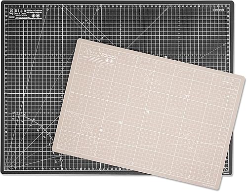 Miniatura 3 de Elan Tapete de corte negro y gris A0 A1 A2 A3 A4, tapete de manualidades de 5 capas, tabla de cortar autorreparación, tapete de arte, tapete de